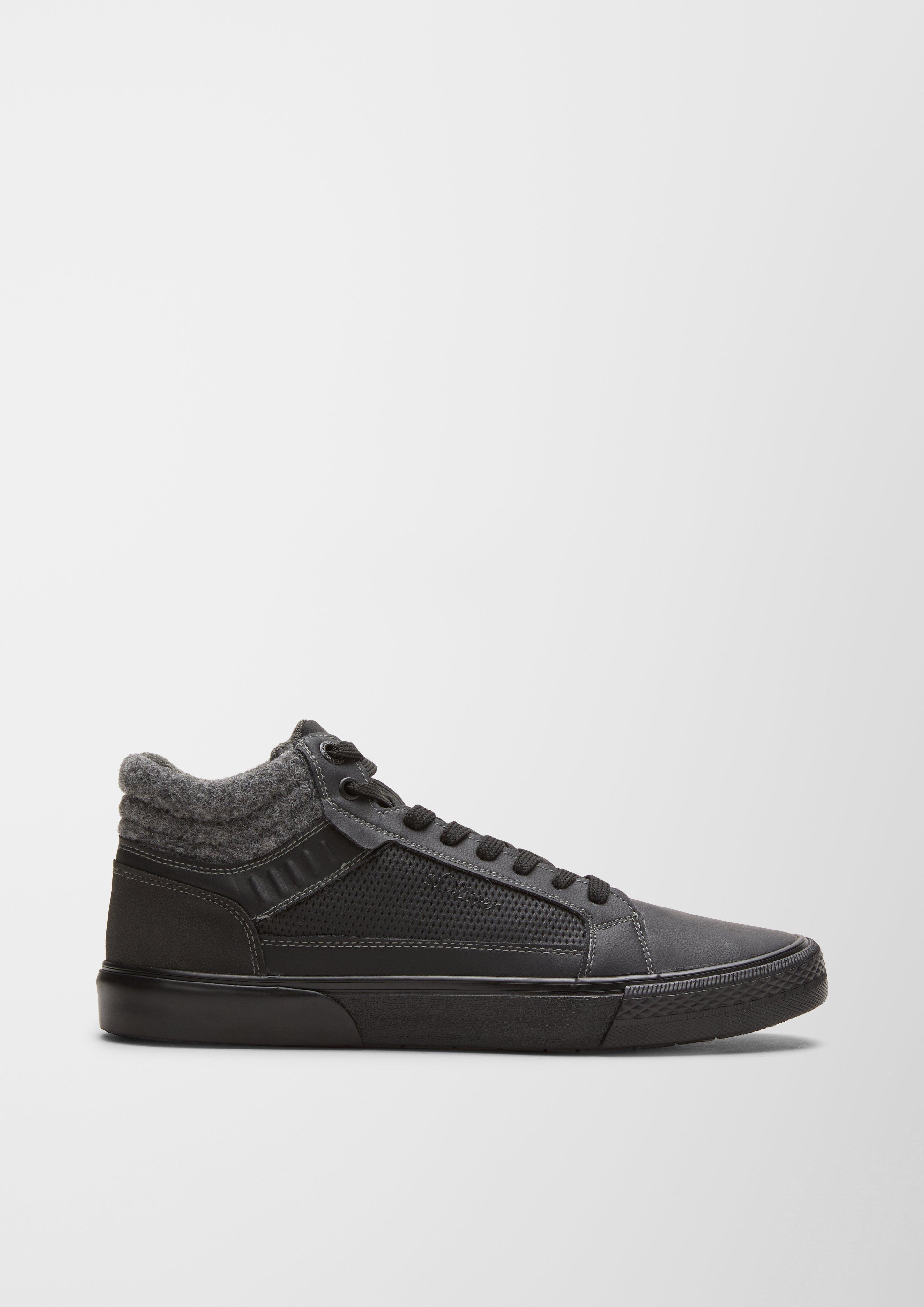 High Sneaker im Materialmix  6006436-001