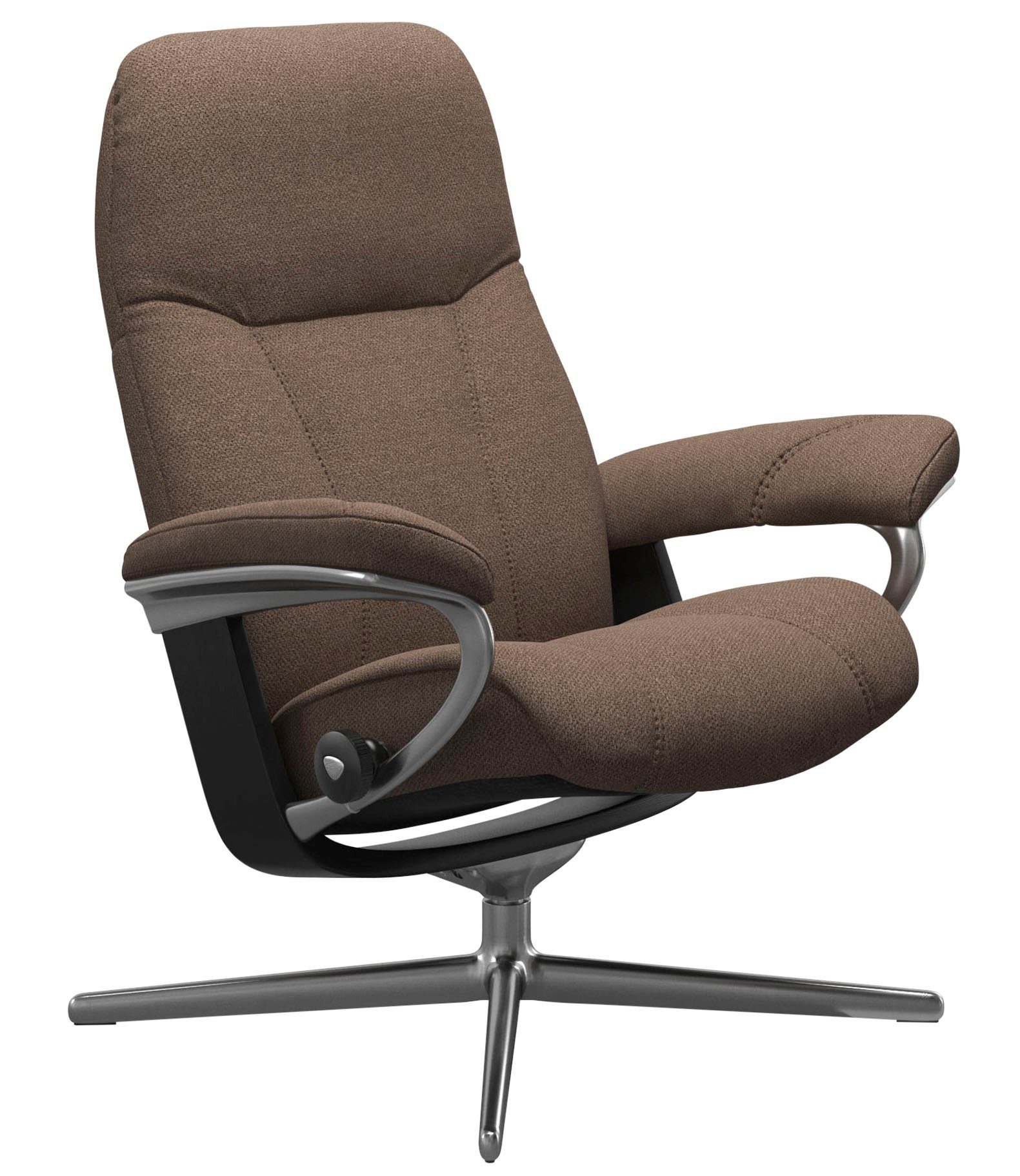 Stressless® Relaxsessel Consul, mit Cross Base, Größe S, M & L, Holzakzent Schwarz