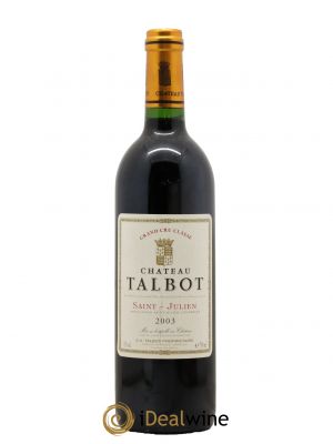 Château Talbot 4ème Grand Cru Classé  2003 - Lot de 1 Bouteille