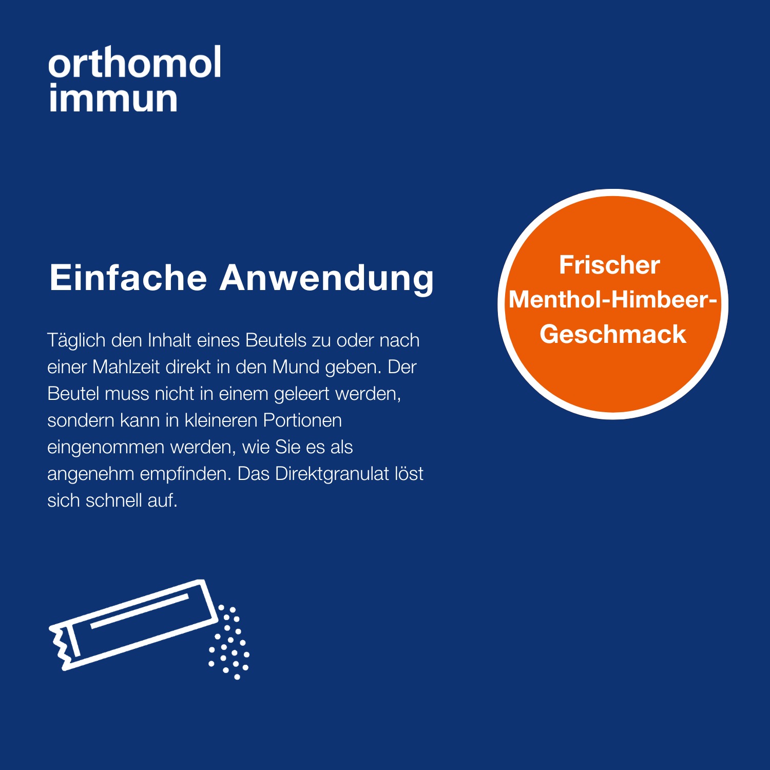 Immun Direktgranulat Himbeer/Menthol 7 Tagesportionen