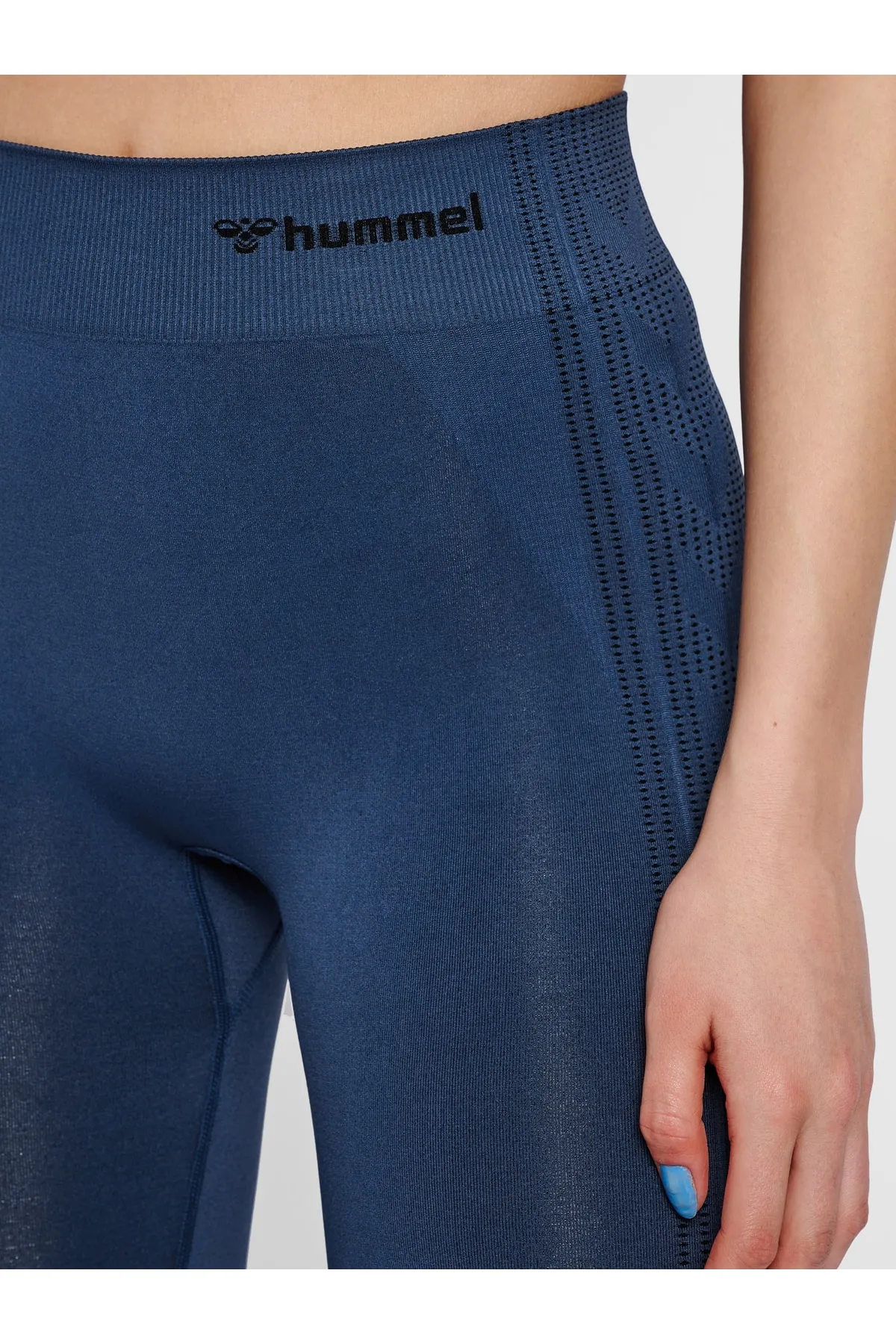 hummel  Sport-Leggings - Blau - Mittlerer Bund
