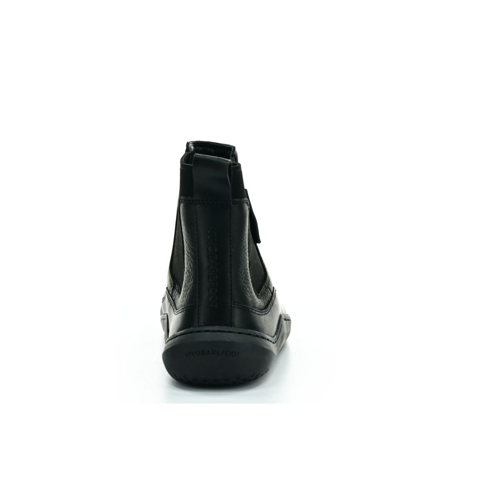 Vivobarefoot Gobi Chelsea L Obsidian Leather Chelsea Barfußschuhe