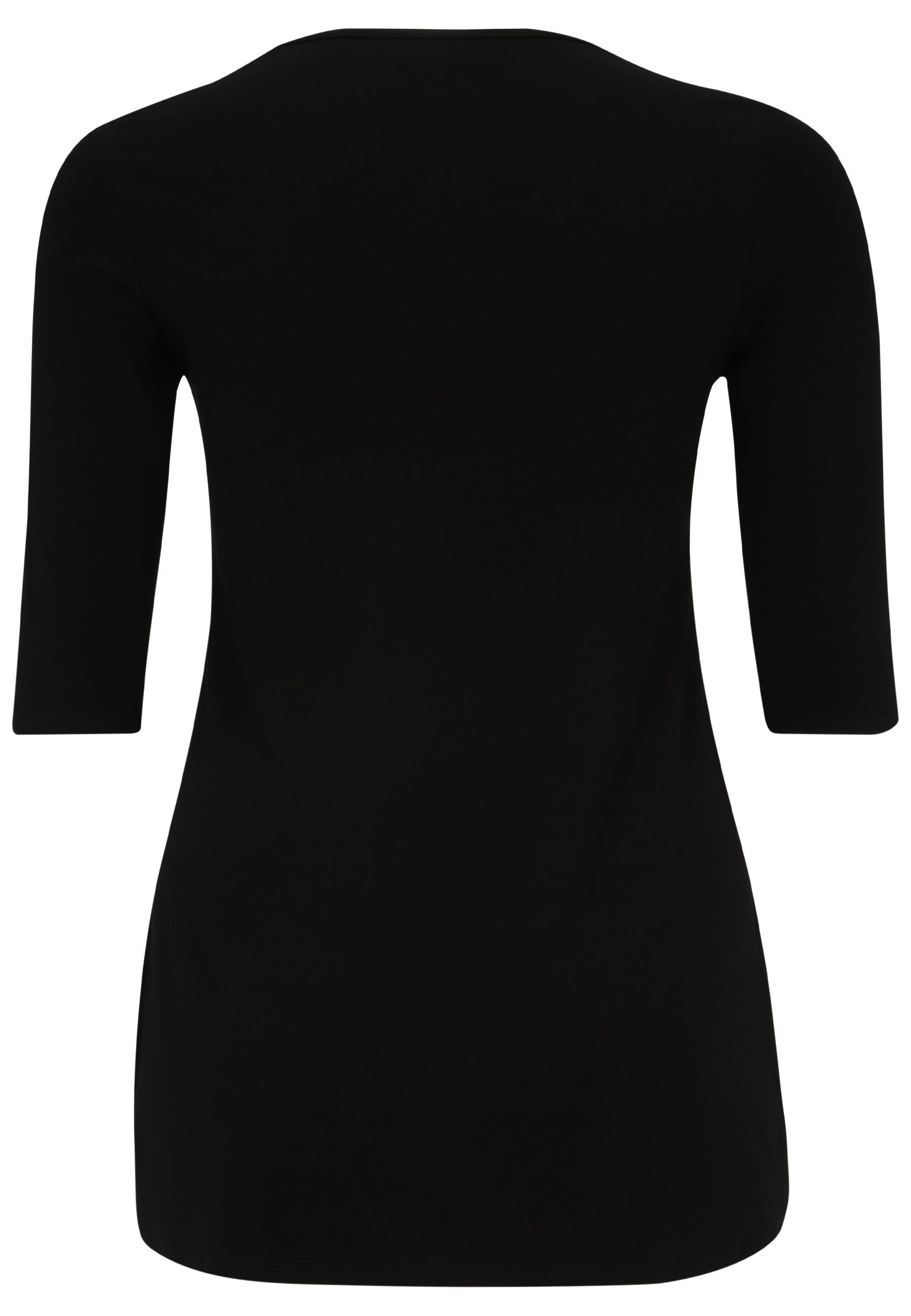 Doris Streich Tunika Long-Shirt mit Reißverschluss mit Reißverschluss