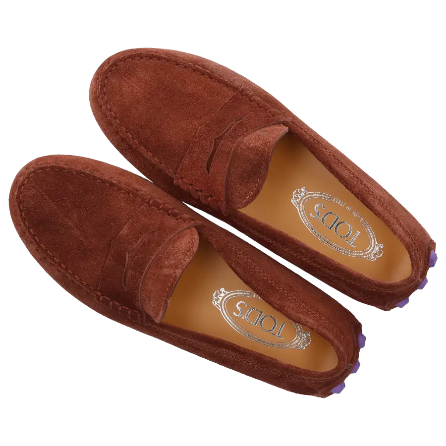 Tod's - Mokassins GOMMINO Veloursleder - braun