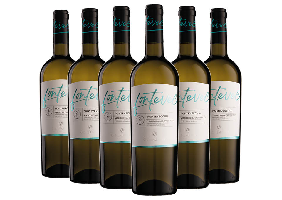 Verdicchio dei Castelli di Jesi Classico Superiore DOC Fontevecchia 2022 Casalfarneto 6 bouteilles de 0,75 ℓ