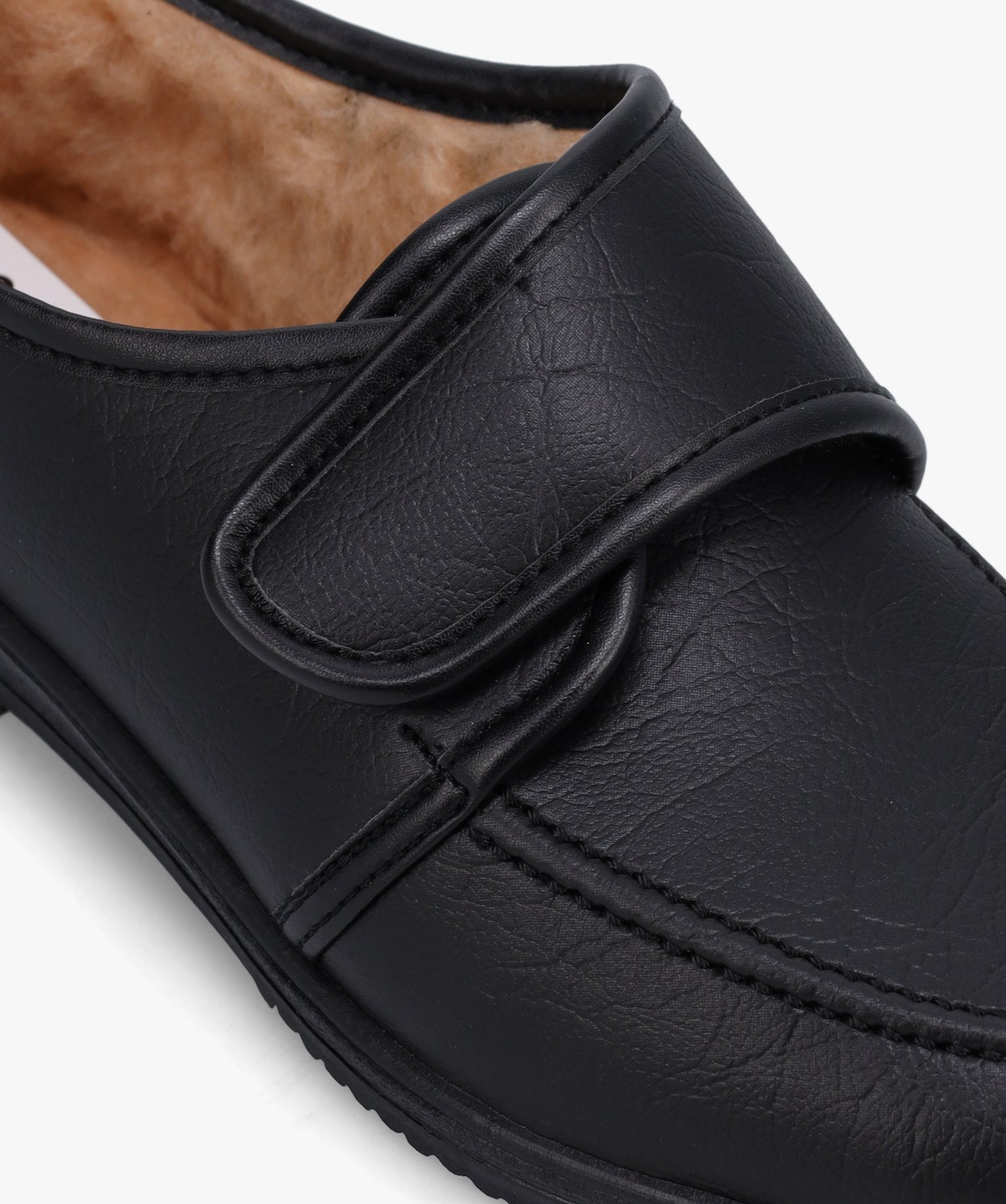 Derbies femme confort unis à doublure fourrée noir | GEMO