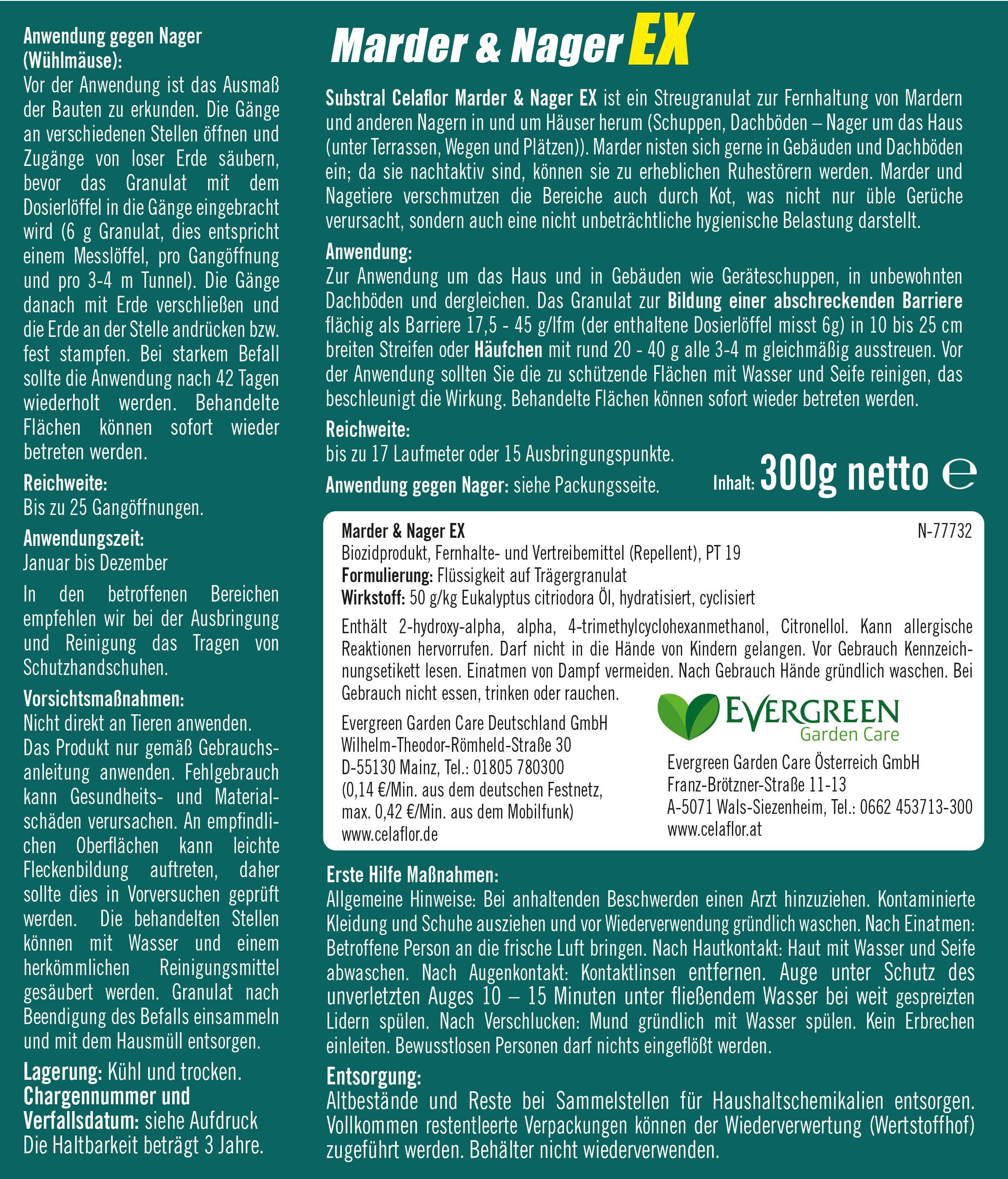 Substral Vergrämungsmittel Marder & Nager Ex, 300 g