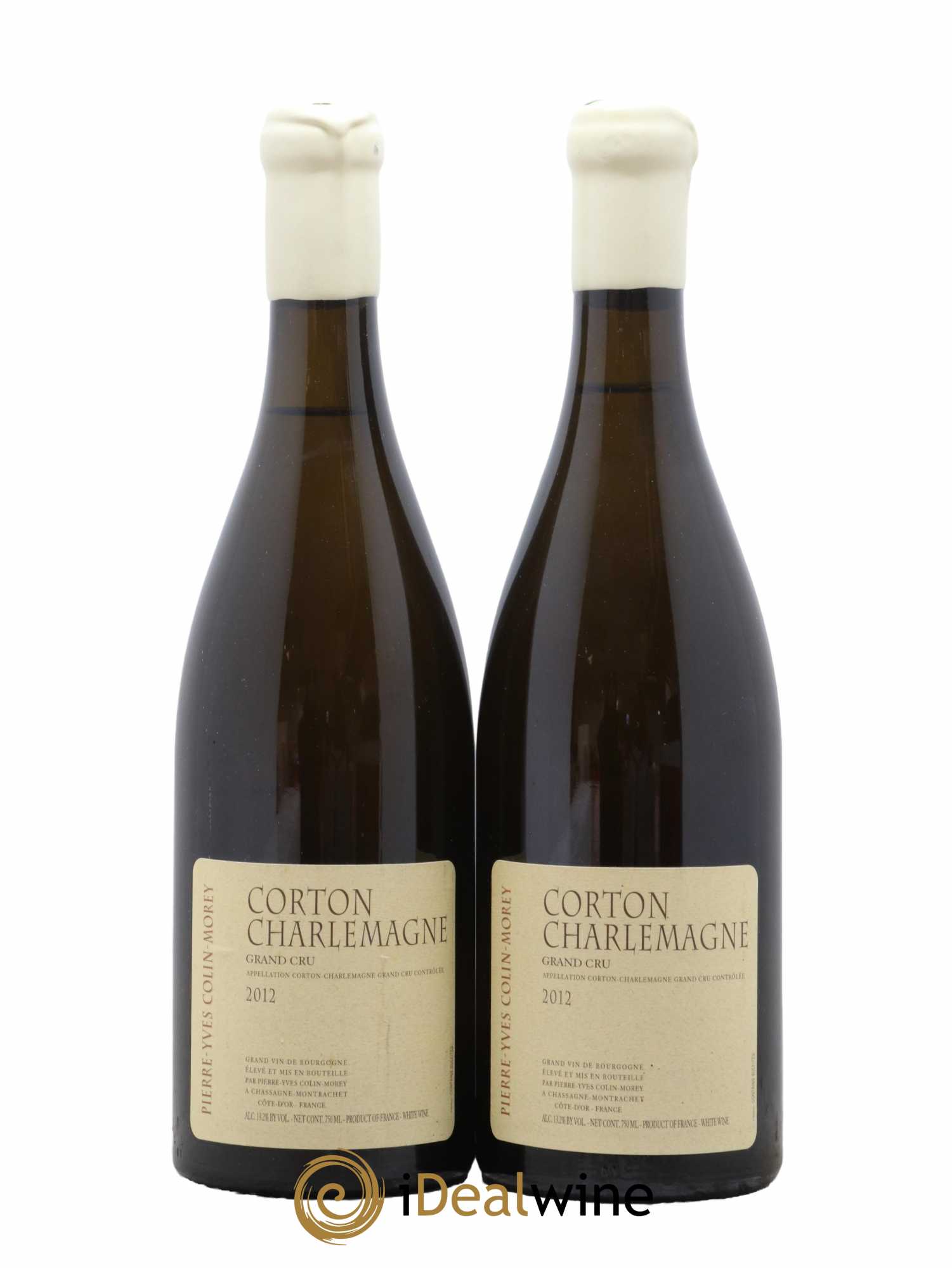 Corton-Charlemagne Grand Cru Pierre Yves Colin Morey 2012 - Lot de 2 Bouteilles