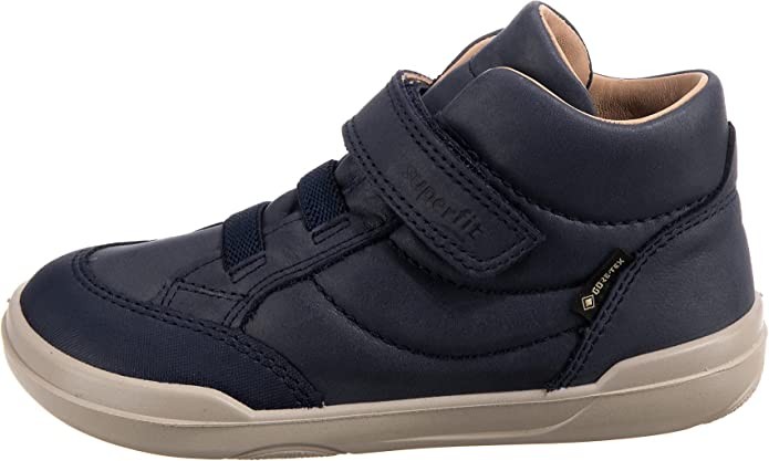 SUPERFIT Jungen Halbschuhe blau Stiefelette Leder - SUPERFREE