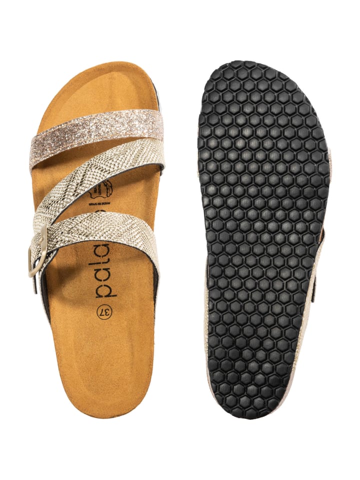 palado Pantoletten in Metallic Gold günstig kaufen