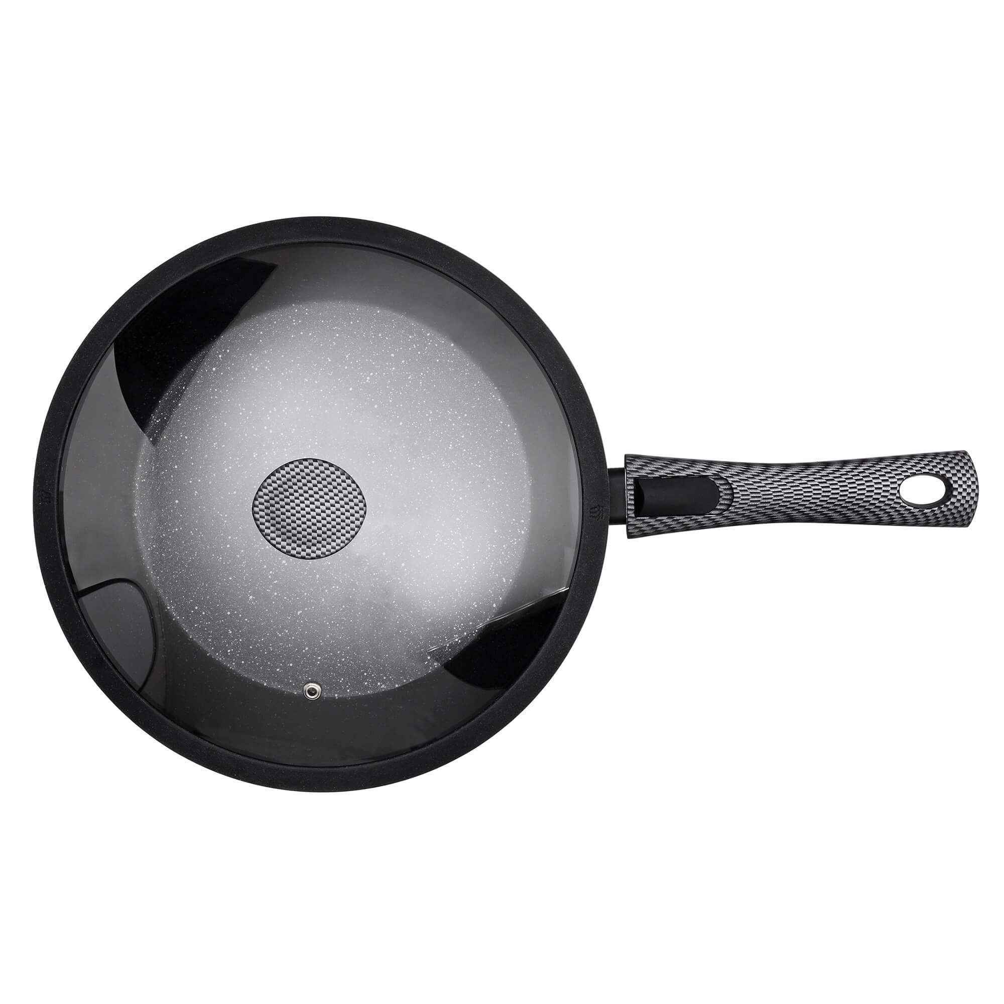 GRÄWE Allzweckmesser GRÄWE Pfanne Aluminium 28 cm, mit abnehmbarem Griff, Deckel und Wender