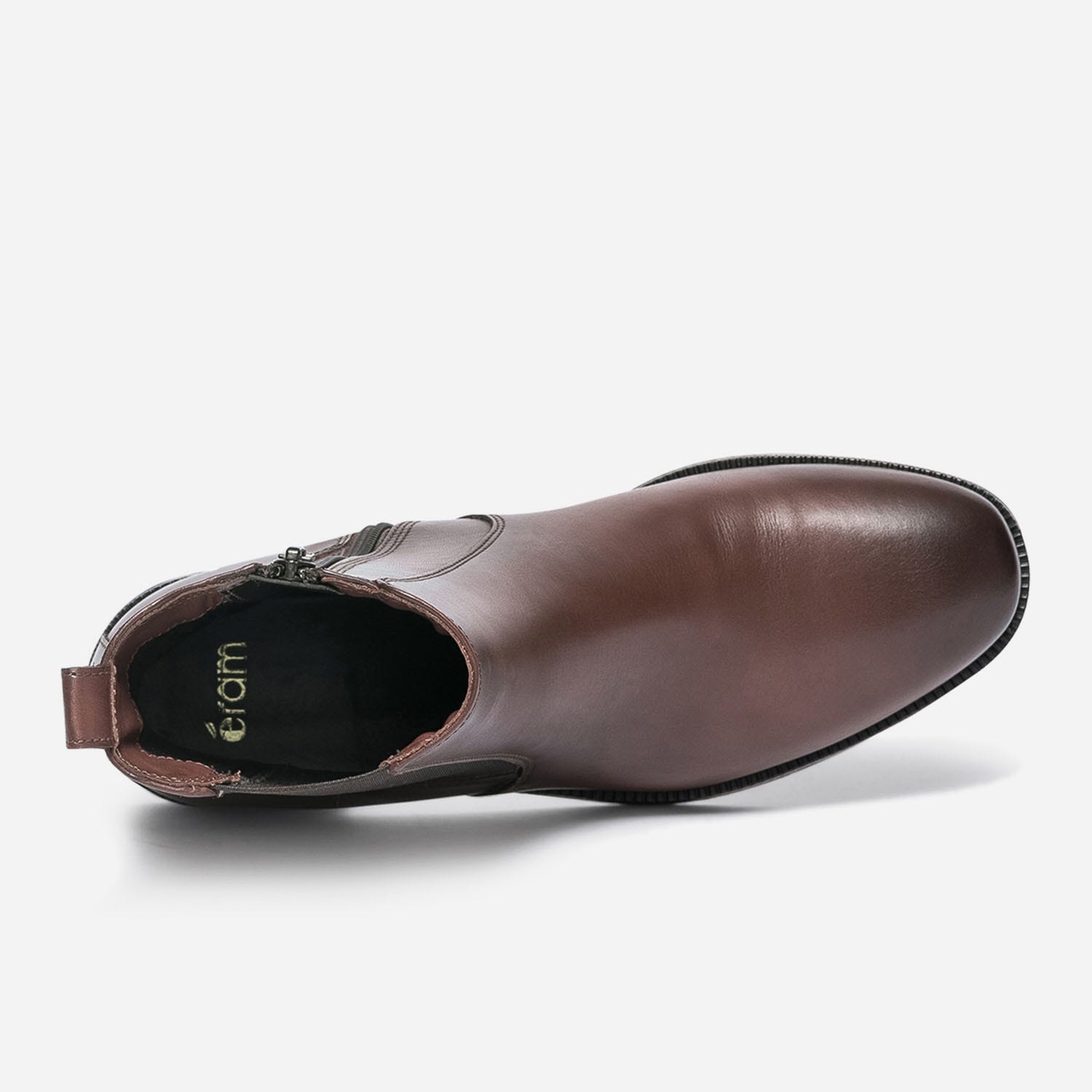 Chelsea boots cognac en cuir