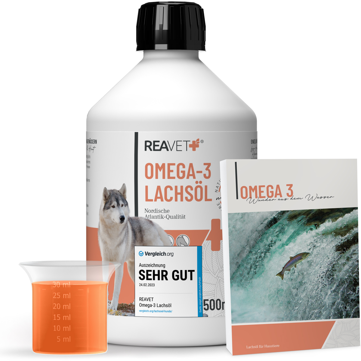 REAVET Ergänzungsfutter & Aufzucht REAVET Omega-3 Lachsöl 500ml