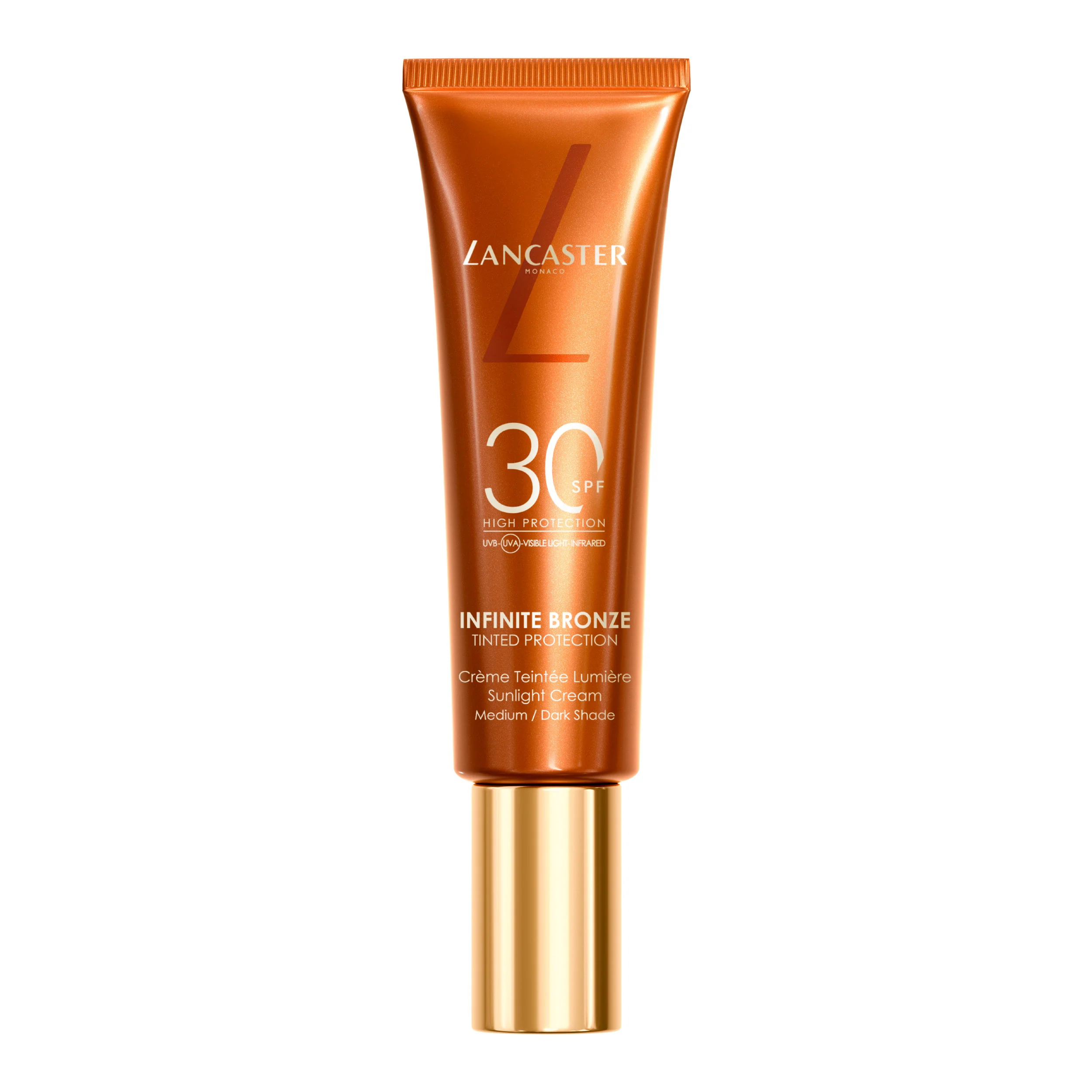 Lancaster Make-up Infinite Bronze Tinted Protection Sunlight Cream SPF30 - Zonnebrandcrème, Crème foundation