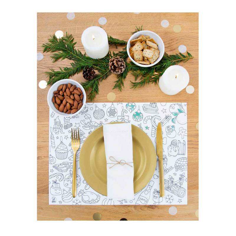 Sets de table à colorier Noël - OMY