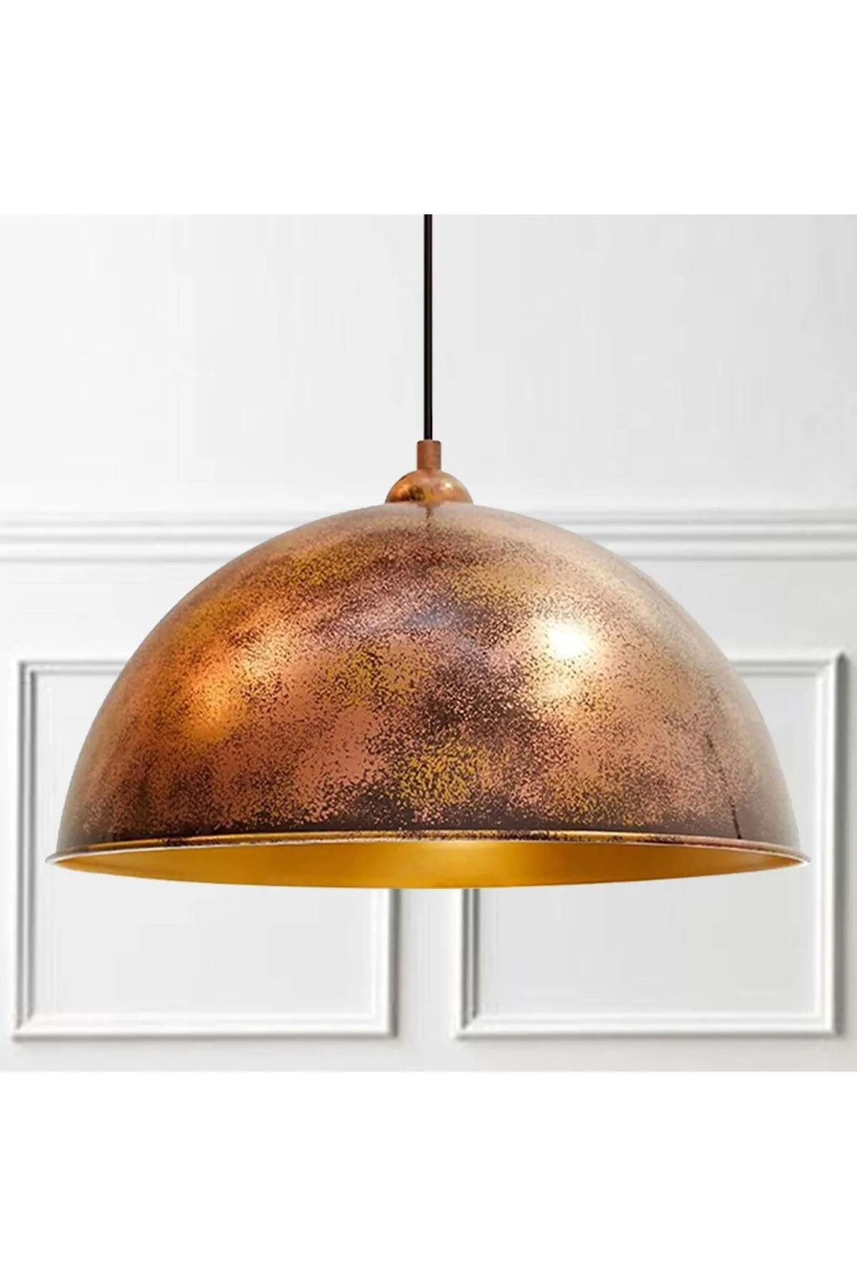 Bamyum  Vintage Handgemalte Metall Hängelampe