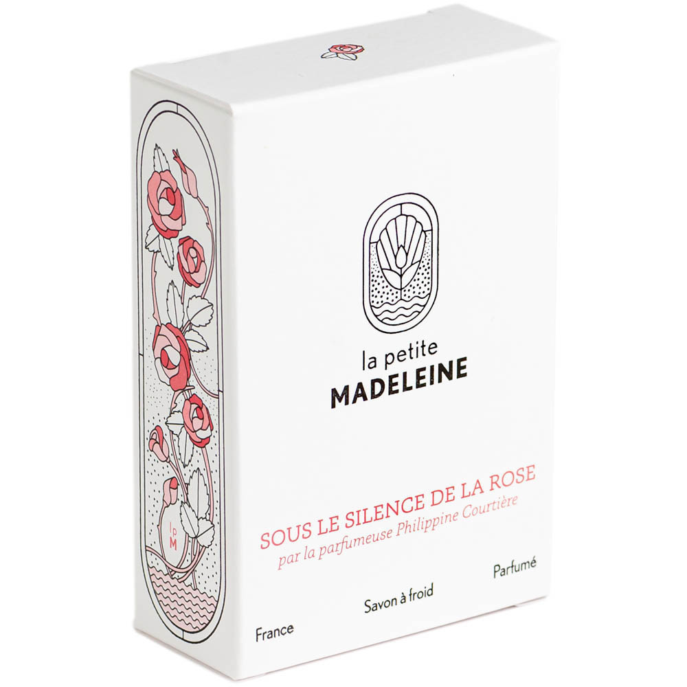 la petite madeleine Sous le silence de la Rose Savon à froid parfumé