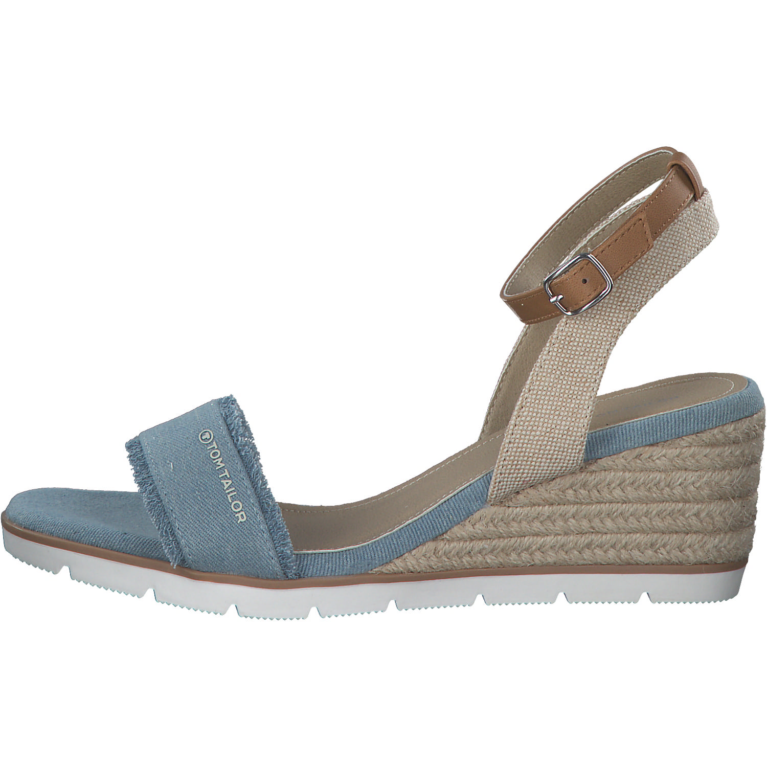 Tom Tailor 5390040017, Plateau-Sandaletten, Damen, sky