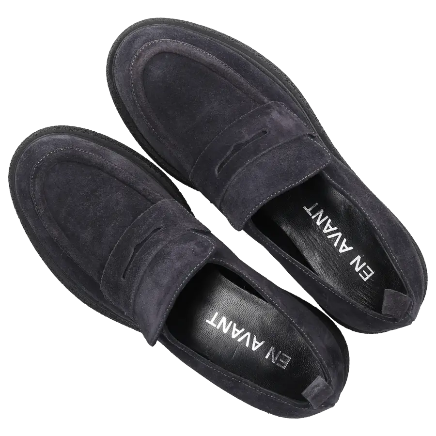 EN AVANT - Loafer C173 Veloursleder - blau