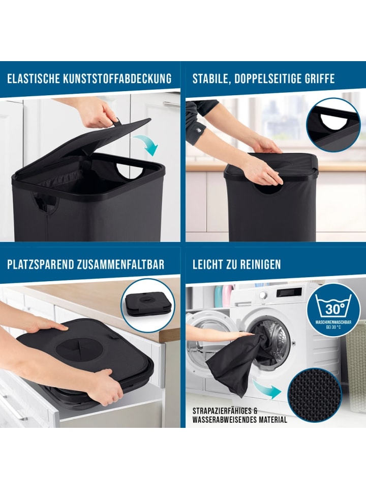 EASYmaxx EASYmaxx Pfandflaschen-Sammelbehälter, 100 l - 2 Tragetaschen & Klettverschluss günstig kaufen onesize