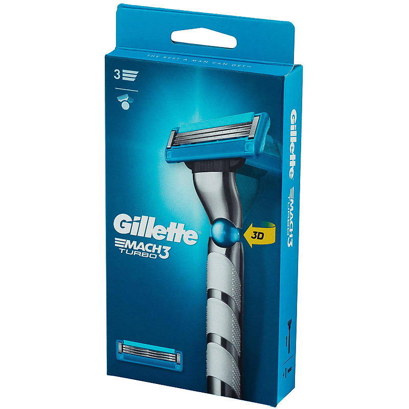 Gillette Gillette høvel Mach3 turbo 2up