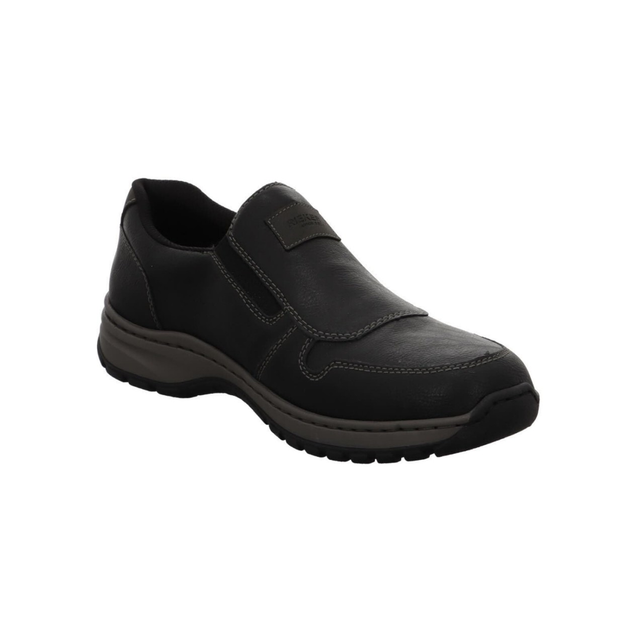 RIEKER Komfort Slipper schwarz HWK Herren Halbschuhe