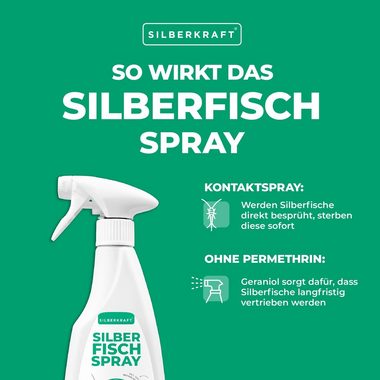 Silberkraft Insektenspray Silberfischspray - Silberfische / Papierfische bekämpfen, 500 ml, 1-St.