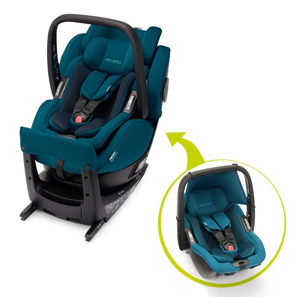 RECARO Autokindersitz Salia Elite i-Size - Select - Teal Green, bis: 18 kg, Reboarder Kinder Autositz ab der Geburt (40 cm) bis max. 105 cm