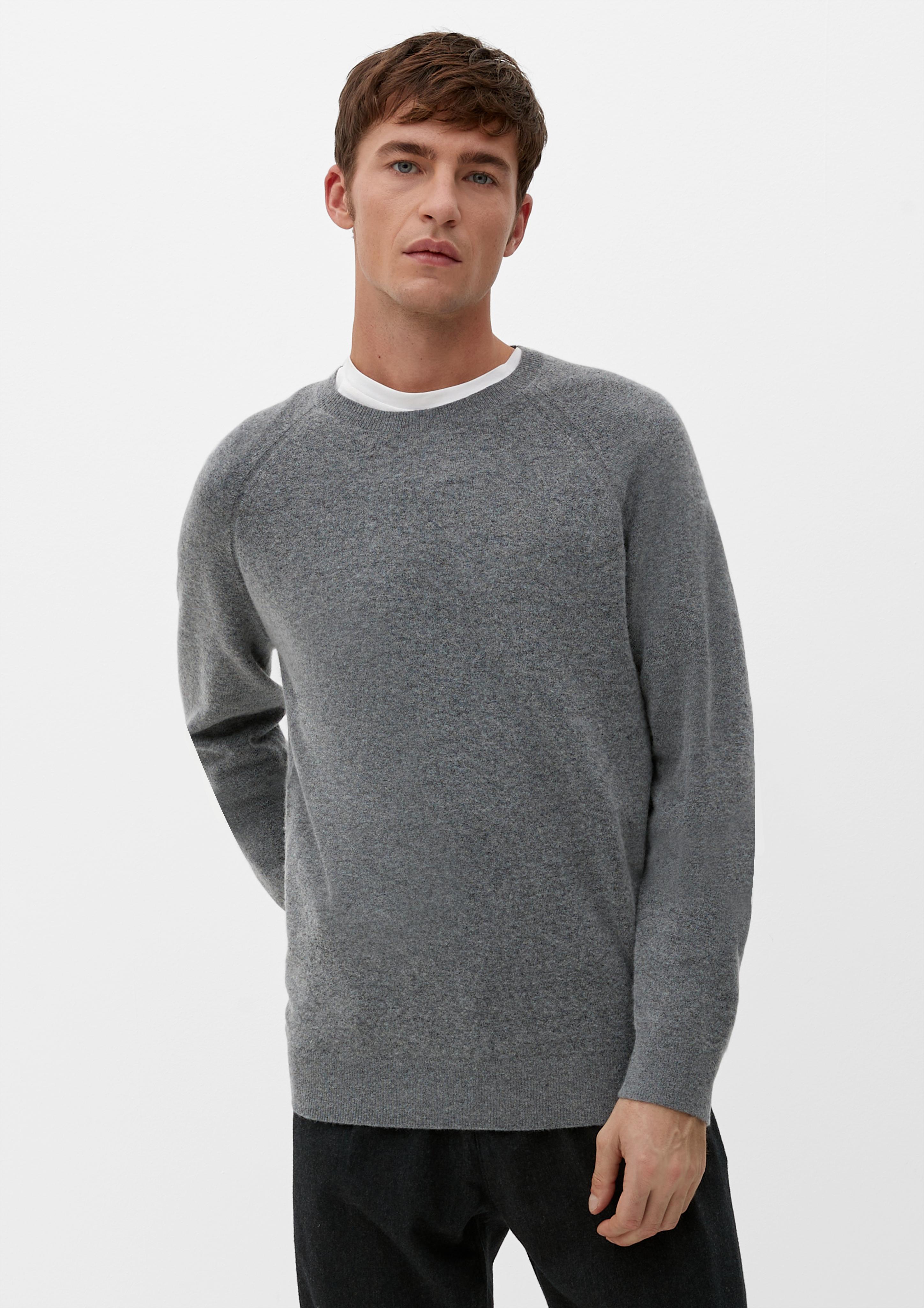 Feinstrick-Pullover aus Wollmix  2124531-9730
