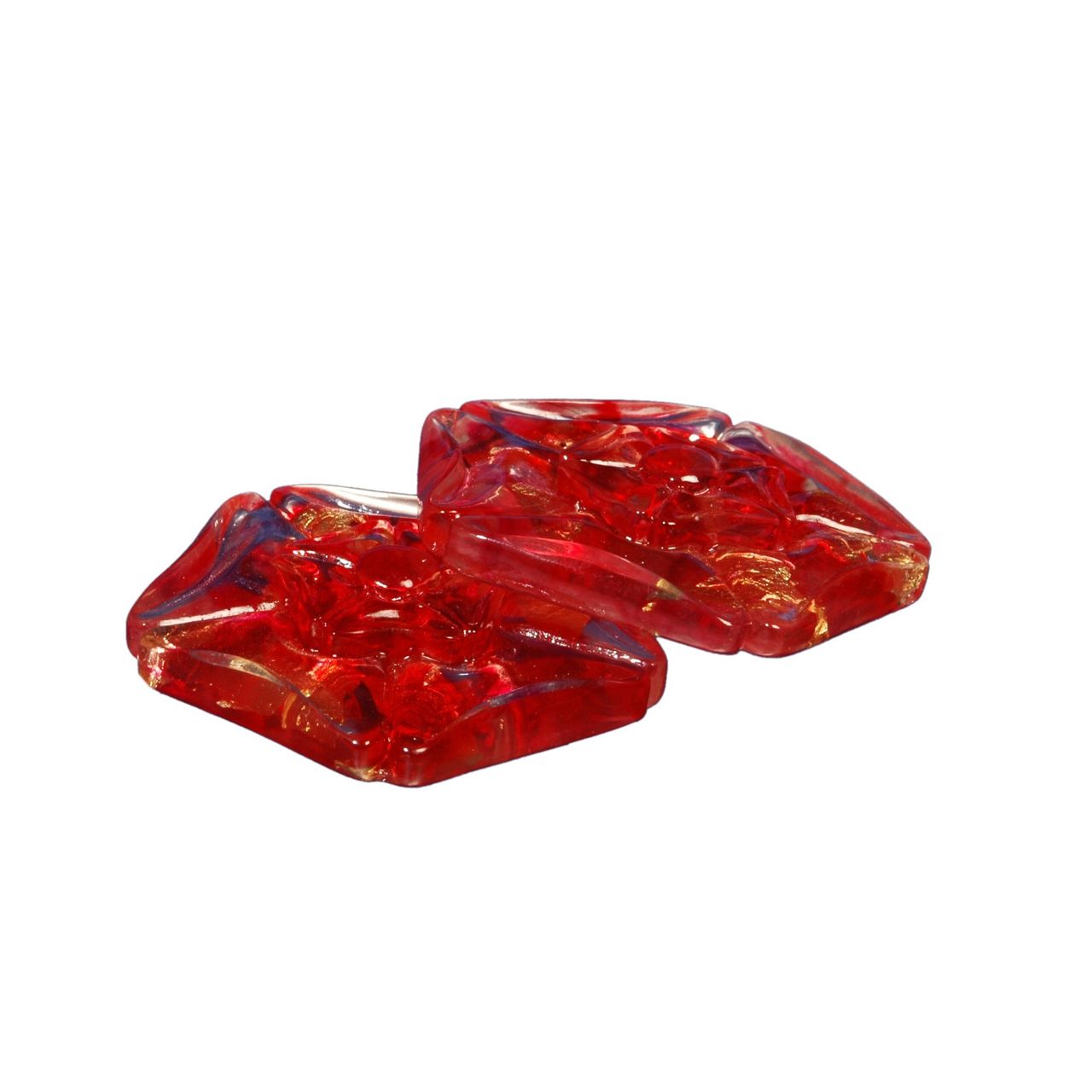 Bella Casa Dekomagnet Magnet Kühlschrankmagnet Pinnwandmagnet, max. Ø 65 mm, rot, 2 Stück