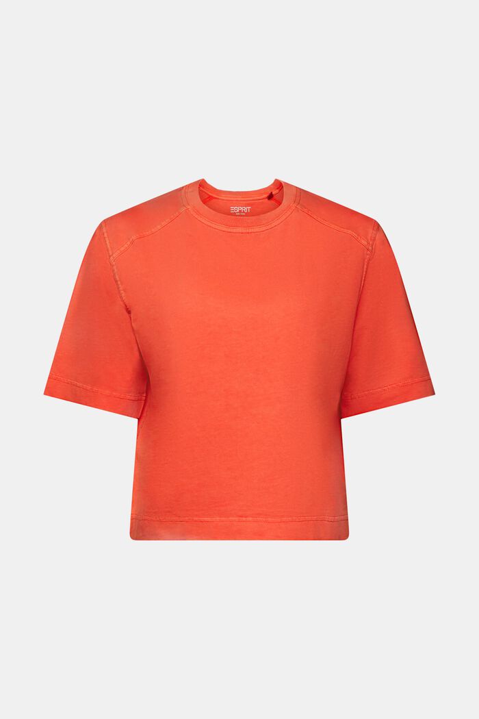 Baumwoll-T-Shirt im Boxy-Stil