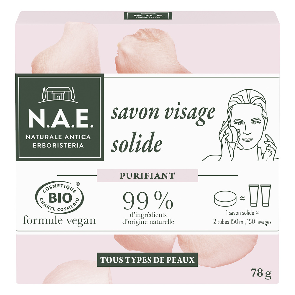 N.A.E. N.A.E. Nettoyant Visage Solide Savon solide