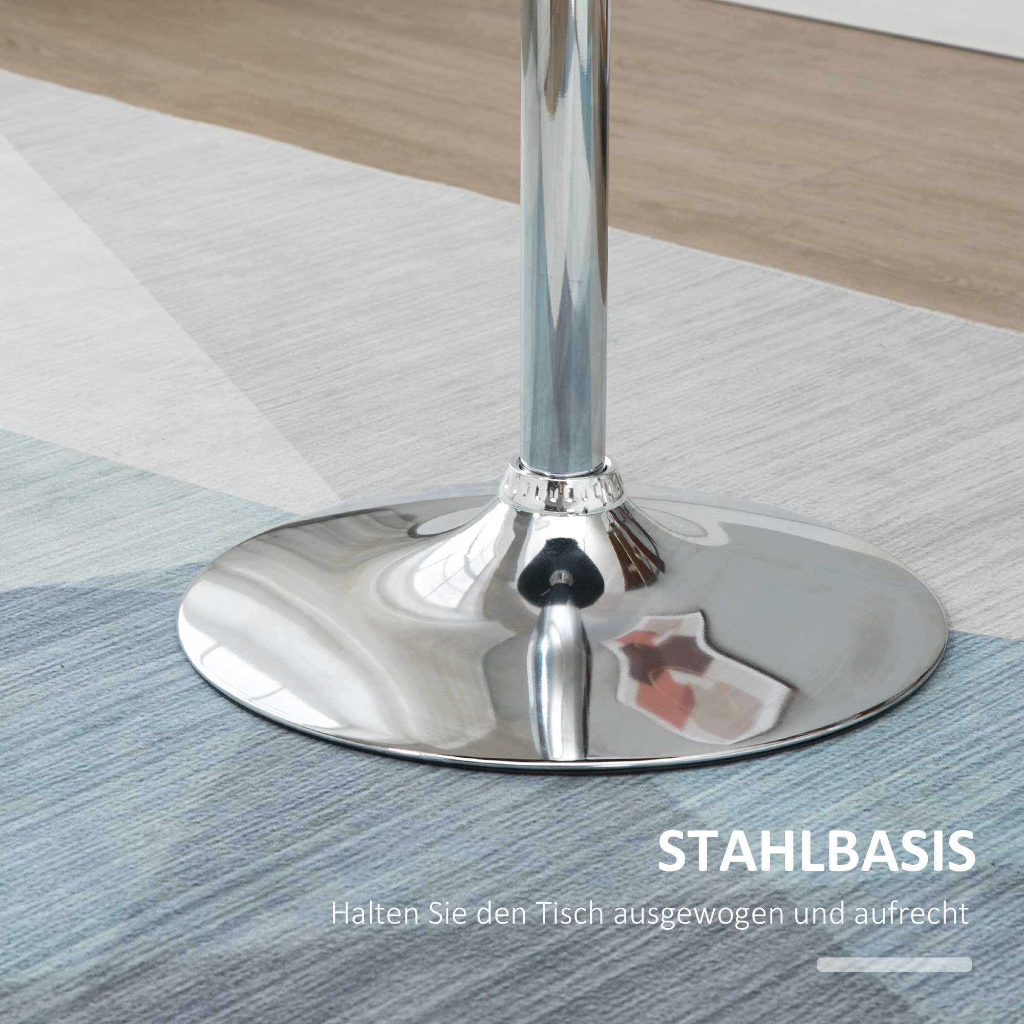 HOMCOM Bartisch Bartisch (Set, 1-St., Bartisch), Esstisch Drehtisch höhenverstellbarer Bistrotisch