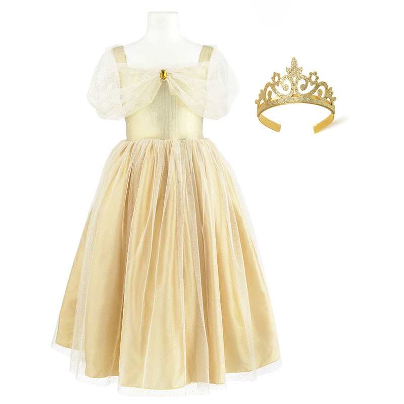 Déguisement robe de princesse Dorée 3-5 ans Oxybul