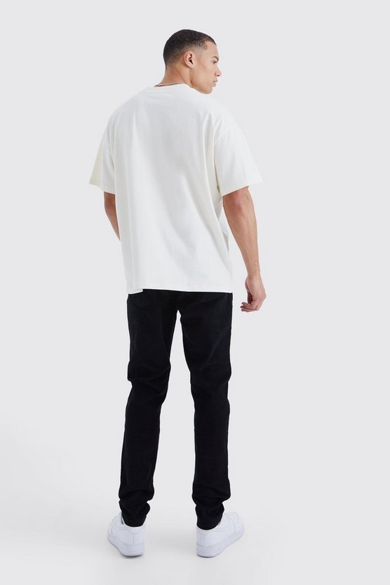 Tall schmale Cord-Hose