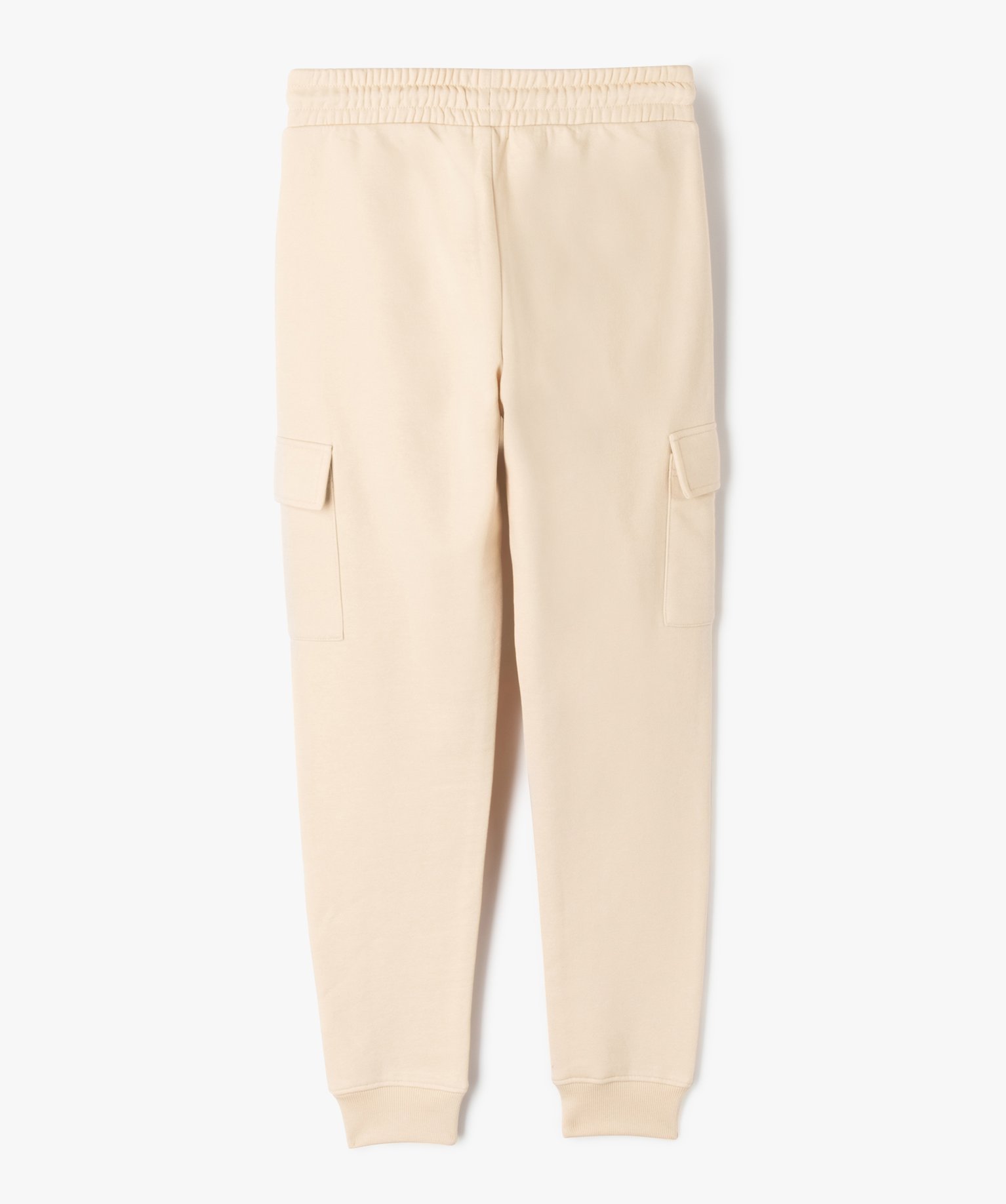 Pantalon de sport en maille molletonnée fille beige | GEMO