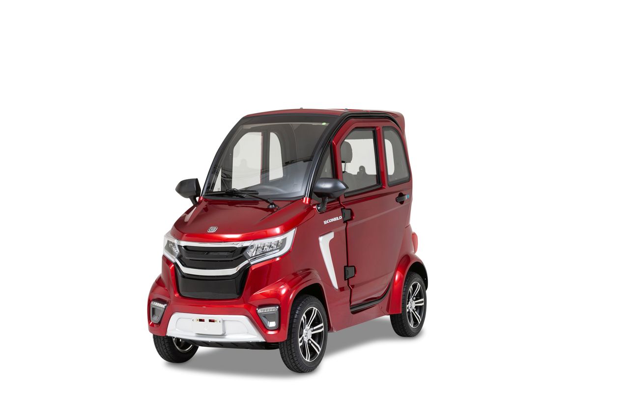 Econelo Elektro Kabinenroller Nelo 4.1  45 km/h bordeauxrot
