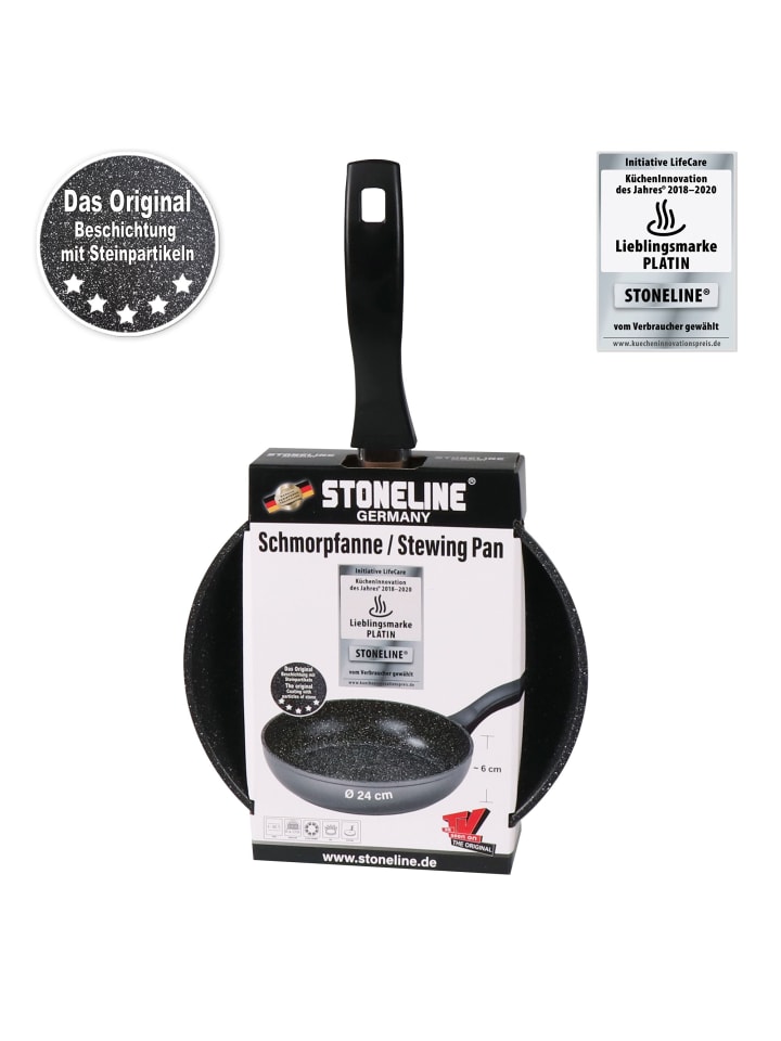 Stoneline Schmorpfanne | ohne Deckel in Anthrazit | 24cm günstig kaufen Ø 24cm