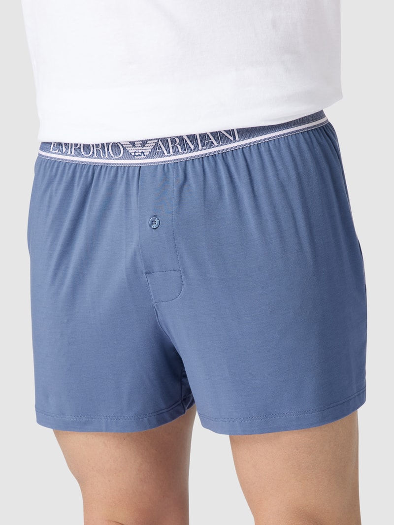 Pyjama mit Label-Details in jeans