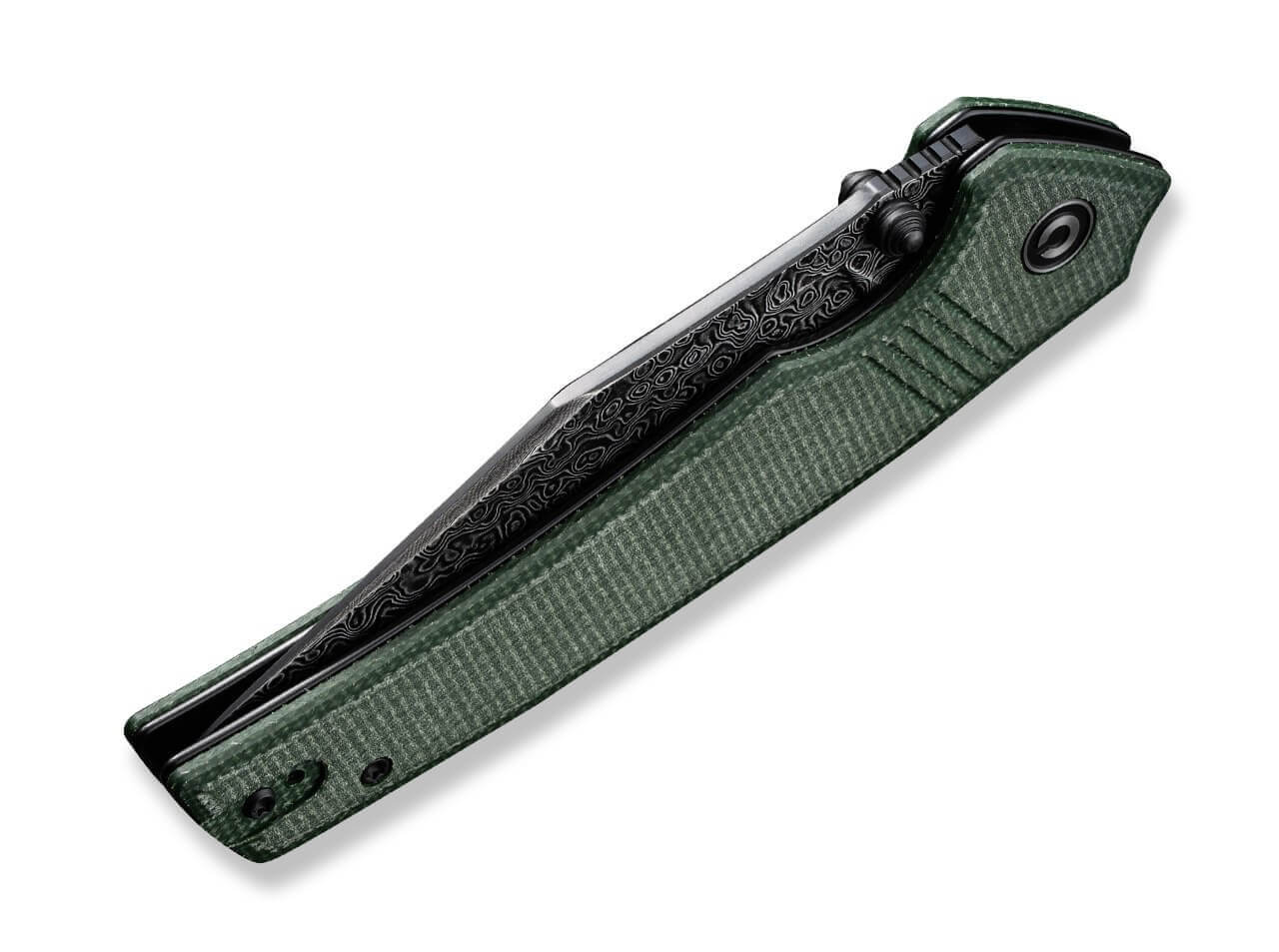 Tranquil Micarta Green Damascus