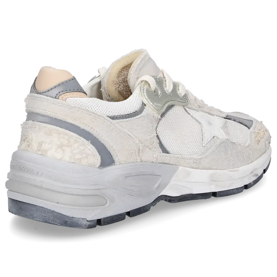 Golden Goose - Sneaker low RUNNING DAD Veloursleder - weiß
