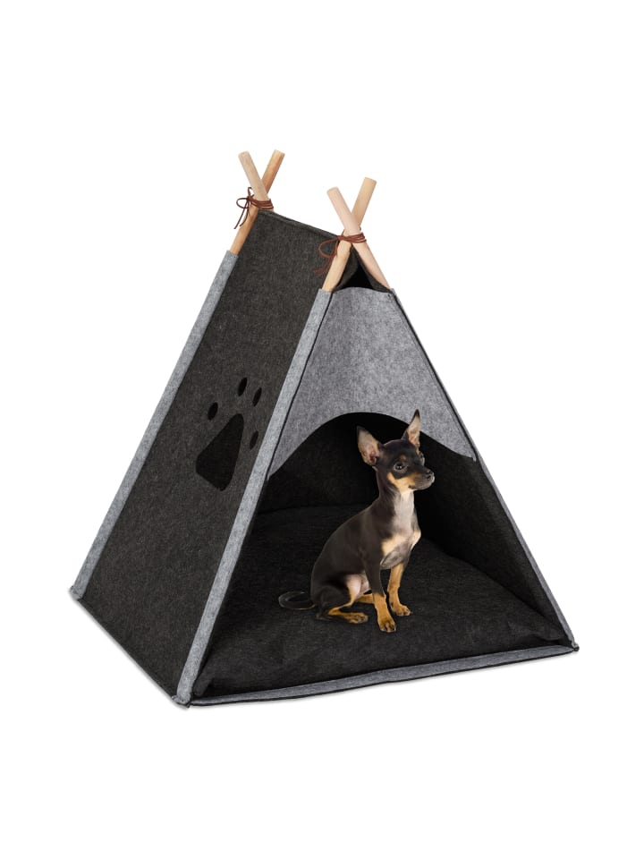 relaxdays Hundezelt in Dunkelgrau günstig kaufen onesize