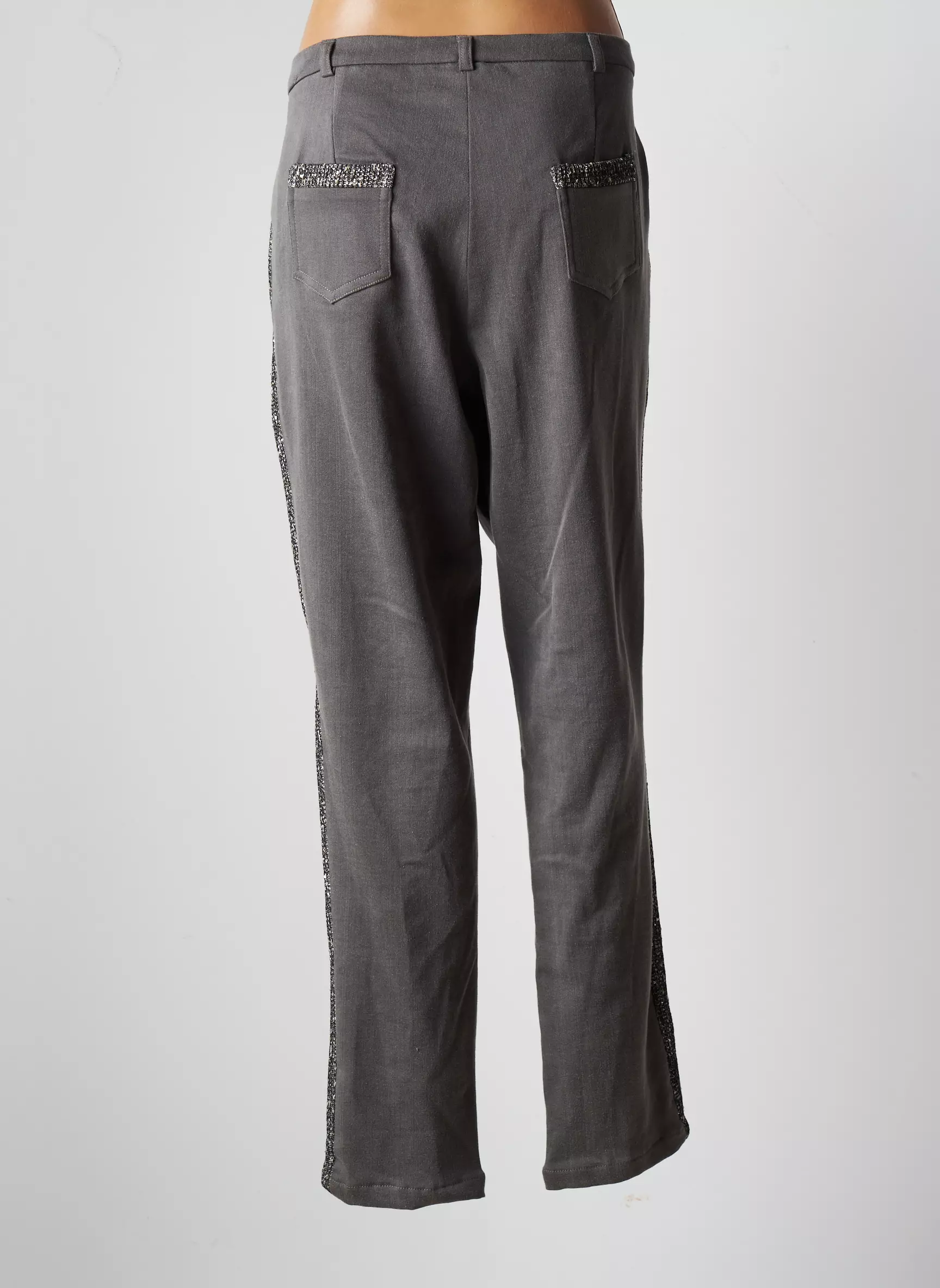 Jumfil Pantalons Slim Femme couleur gris