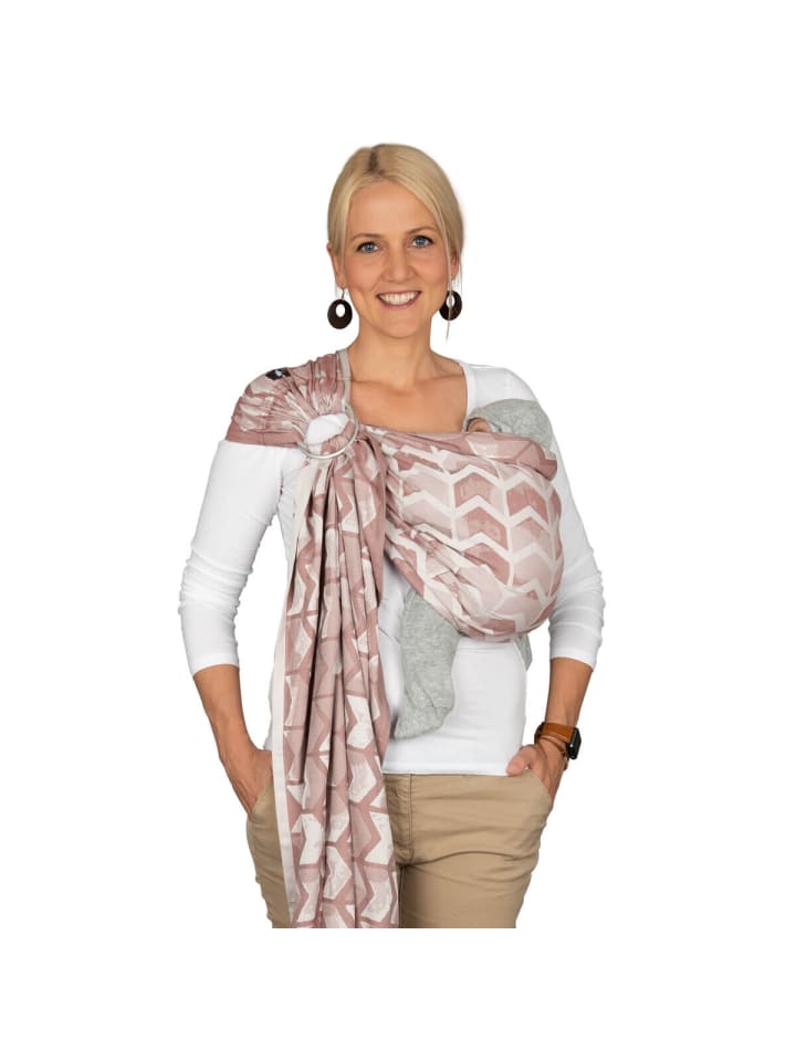 Hoppediz Babytragetuch Ring-Sling kbA in Amsterdam rose günstig kaufen 70 x 200 cm