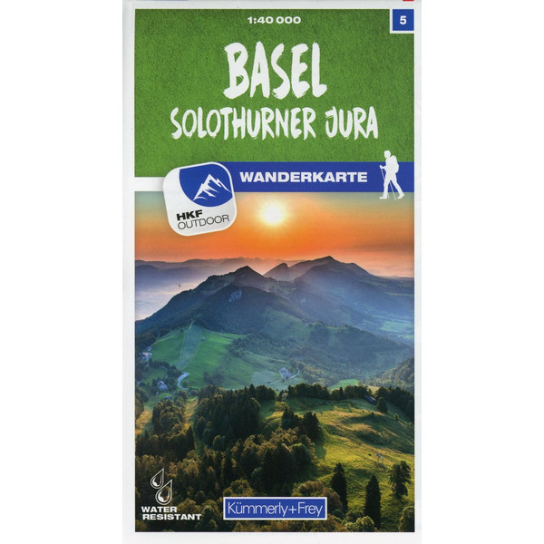 Basel / Solothurner Jura 05 Wanderkarte 1:40 000 matt laminiert - Wanderkarte