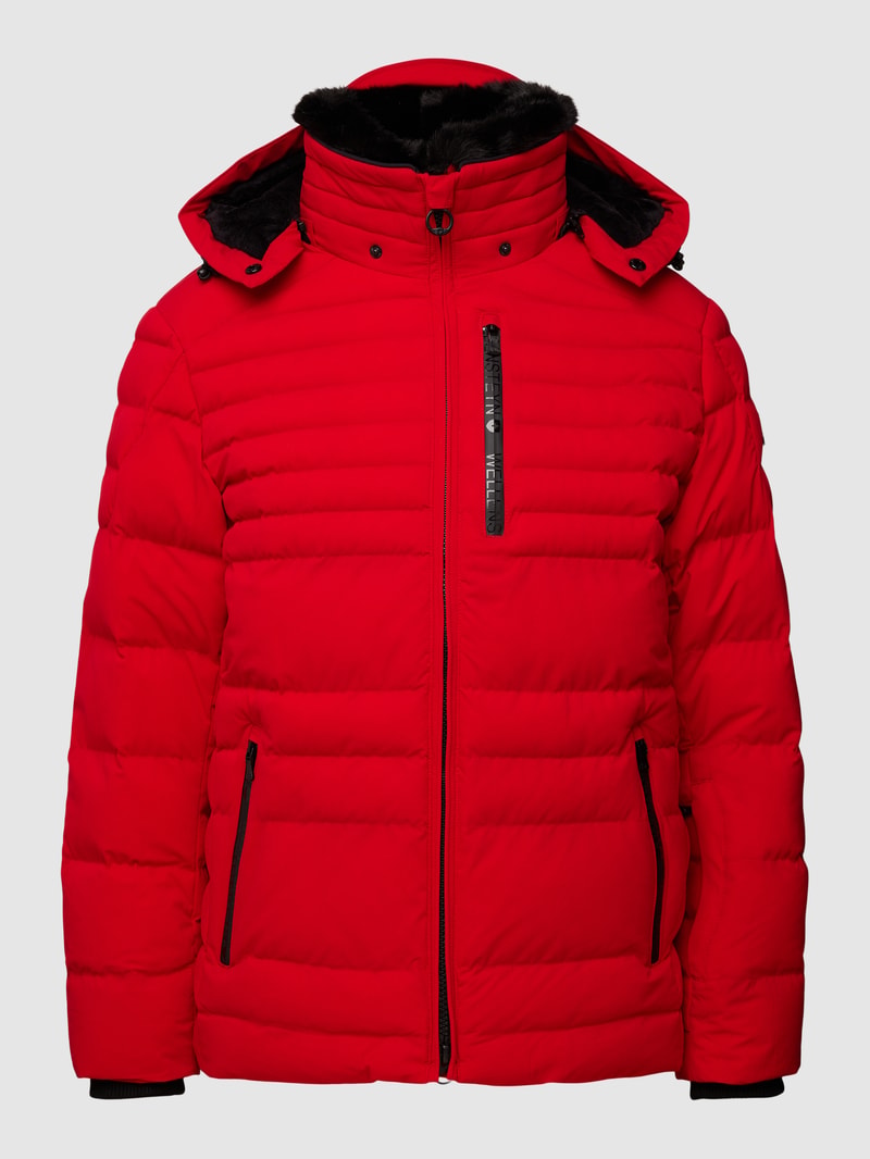 Funktionsjacke mit Label-Details Modell 'POLAR special' in rot