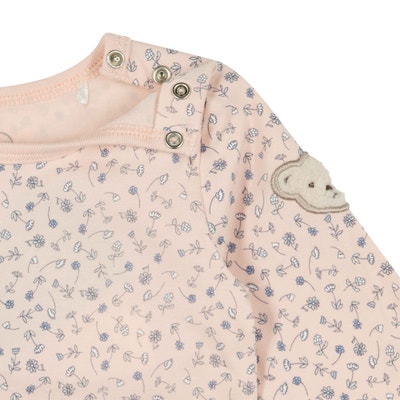 Body langarm, rosa für Mädchen