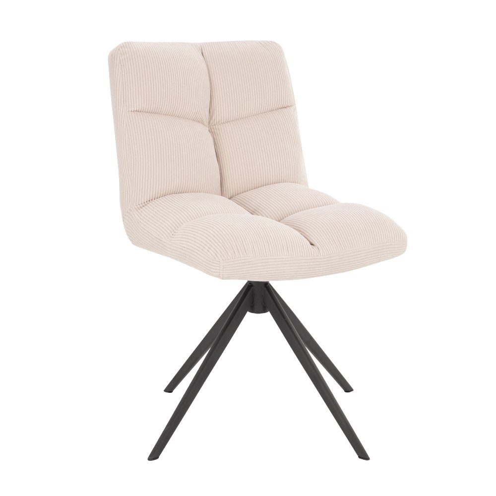 HOME DELUXE Esszimmerstuhl drehbar 2er - 8er Set NODA (2 St), Gestell aus Edelstahl, Küchenstuhl, Bürostuhl
