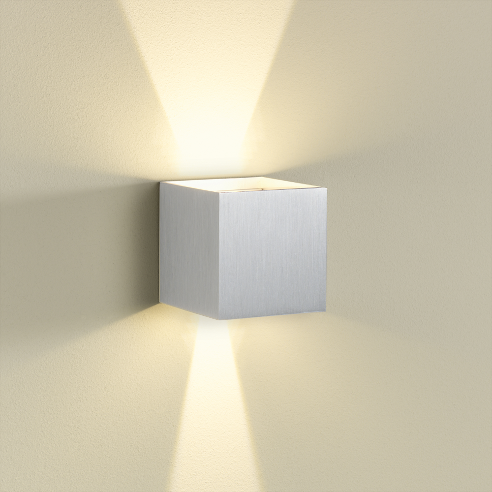 Außenwandleuchte Cubi aluminium