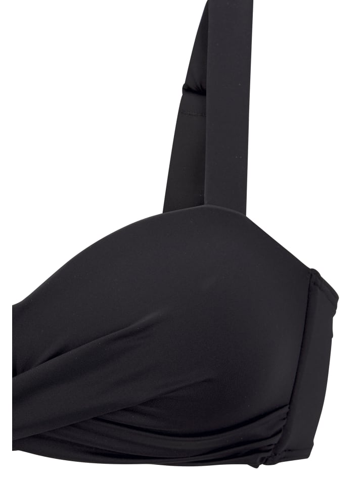 LASCANA Bandeau-Bikini-Top in schwarz günstig kaufen